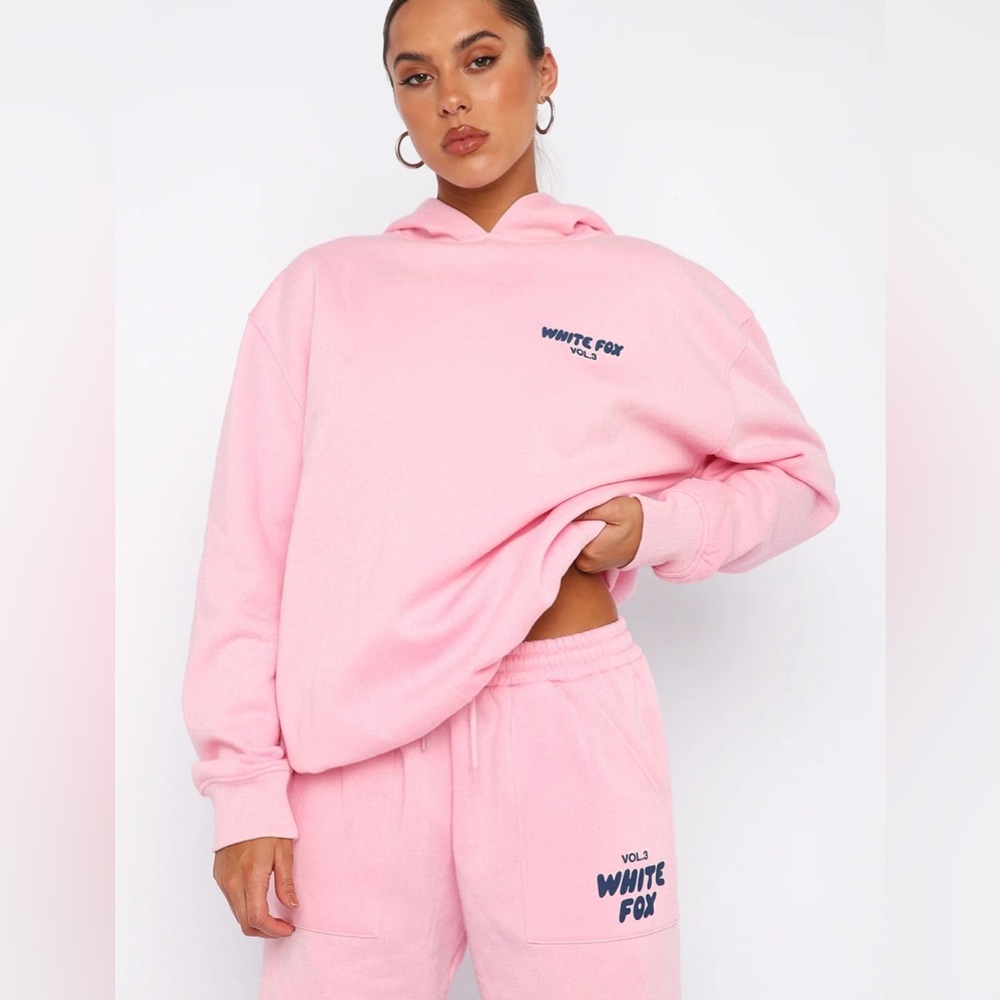 WHITE FOX Offstage Hoodie Posy Pink NWT - Picture 3 of 16